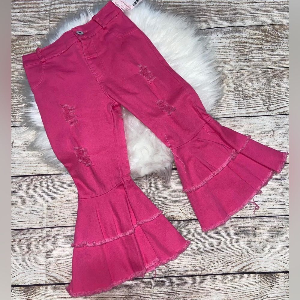 Hot Pink Double Stacked Bells